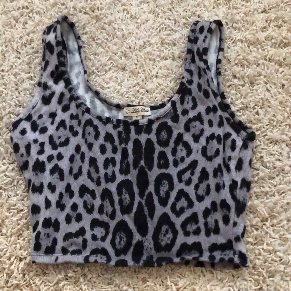 Ceetah print half top from Pacsun